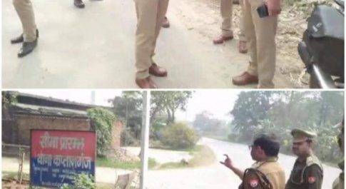 महराजगंज। घुघली क्षेत्र के कुशीनगर बॉर्डर का एसपी ने किया निरीक्षण