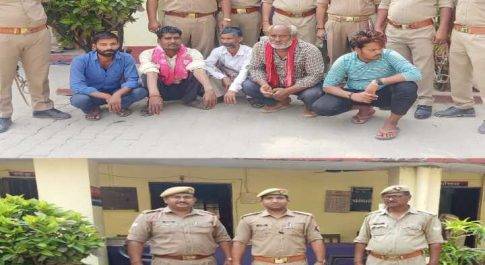 फरेन्दा पुलिस द्वारा 08 नफर वांछित अभियुक्तों को किया गया गिरफ्तार ।