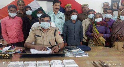 सना ज्वेलर्स चोरी मे कोल्हूई पुलिस को मिली कामयाबी 08 अभियुक्त पकड़े गए