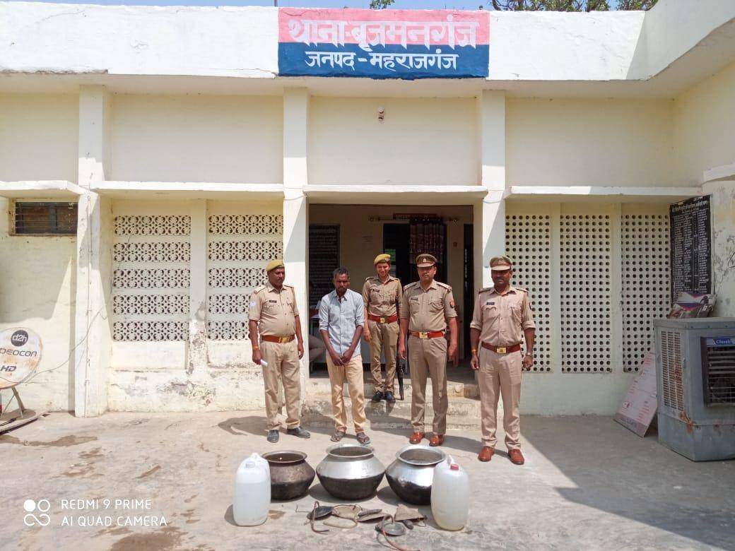 पंचायत चुनाव व होली के दृष्टिगत बृजमनगंज पुलिस ने की कार्यवाही