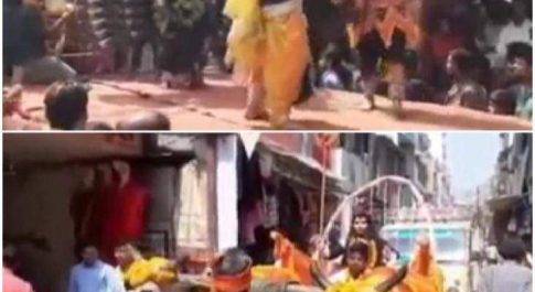 महाराजगंज। महाशिवरात्रि पर नौतनवां मे भव्य शोभा यात्रा का आयोजन