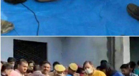 महाराजगंज। शौचालय की टंकी में रस्सियों से बंधा मिला युवक का शव