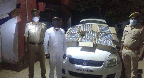 पनियरा पुलिस ने कार में बंटी बबली सहित एक अभियुक्त को किया गिरफ्तार
