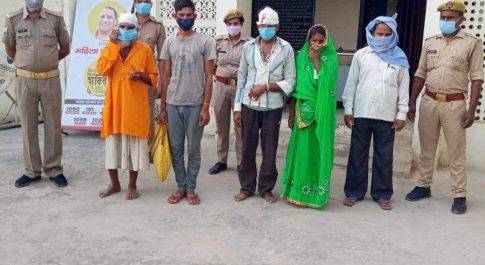 गोलीकांड के मनबढो को ,बृजमनगंज पुलिस ने भेजा जेल