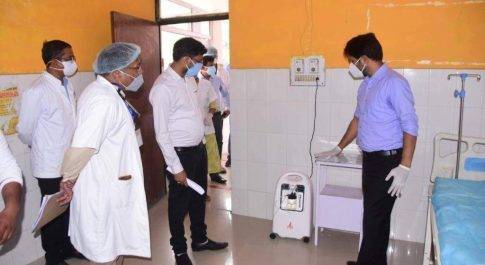 नोडल अधिकारी ने एल-1 प्लस हास्पिटल का सीएचसी कैसरगंज का किया निरीक्षण ,कोविड हास्पिटल की व्यवस्थाओं का लिया जायजा