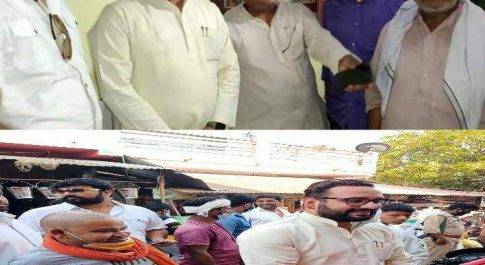बृजमनगंज कस्बे में पहुचे नौतनवा विधायक अमन मणि चुनावी अटकलो की लगाई जा रही कयास