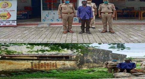 नौतनवां पुलिस द्वारा 8 बोटा सेमर की लकड़ी बरामद, अभियुक्त गिरफ्तार।