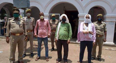 पुरंदरपुर पुलिस 03 नफर वांछित अभियुक्त गिरफ्तार-