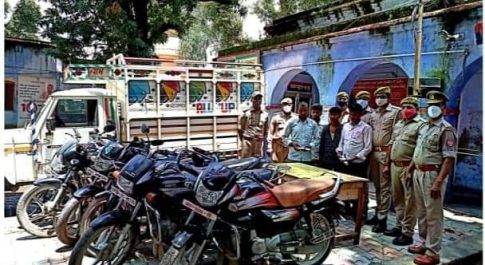 बाइक लिफ्टर तथा चोरी/लूट करने वाले अन्तर्जनपदीय गैंग की हुई गिरफ्तारी