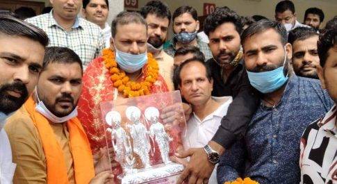 भाजपा युवा मोर्चे के नवनियुक्त प्रदेश अध्यक्ष श्रीमान प्रांशुदत्त द्विवेदी का हुआ भव्य स्वागत