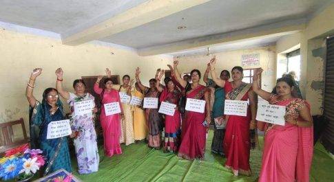 आंगनवाड़ी,शिक्षामित्र व आशा कार्यकर्ताओं का सम्मान कहा प्रदेश में सरकार बनने पर दूर होगी वेतन की अनियमितता:रमाकान्ती त्रिपाठी