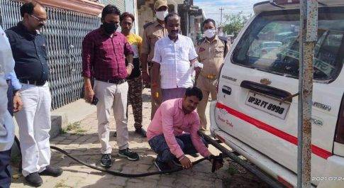 9 वाहनों के विरुद्ध की गयी चालान की कार्यवाही