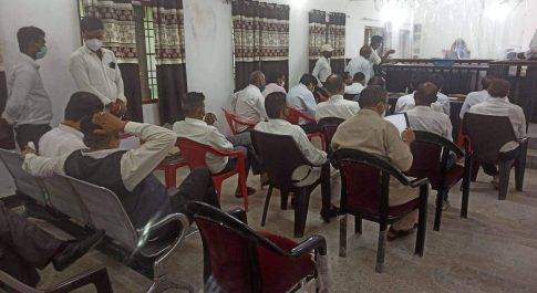 पीठासीन अधिकारी की अध्यक्षता में सम्पन्न हुई बैठक