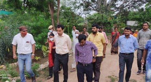 मनरेगा के तहत कार्य करवाकर करीब एक लाख पौधे किए तेयार जिला कलेक्टर ने किया निरीक्षण