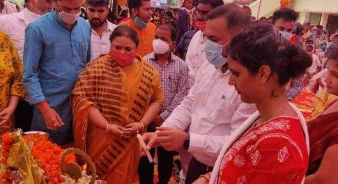 ग्राम पंचायत अहिरौरा में सदर विधायक की उपस्थिति में आयोजित हुआ अन्न महोत्सव
