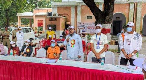 फिट इंडिया फ्रीडम रन 2.0 को सांसद बहराइच ने दिखायी झण्डी