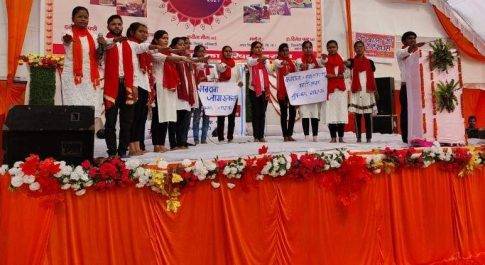 दीपावली मेला परिसर में आयोजित हुआ मतदाता जागरूकता कार्यक्रम