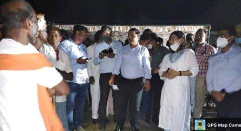 सीडीओ ने महसी के बाढ़ प्रभावित क्षेत्र का किया भ्रमण