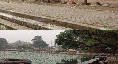 छठ पर्व की तैयारी में ठाकुर द्वारा पोखरे पर बृजमनगंज नपं ने कराया सफाई कार्य