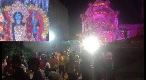 बृजमनगंज भद्रकाली के भण्डारे मे उमड़ी भीड़ विसर्जन सोमवार