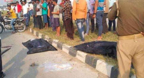 जौनपुर।कार व बाइक की आमने सामने टक्कर में बाइक सवार दो लोगो की मौके पर मौत।