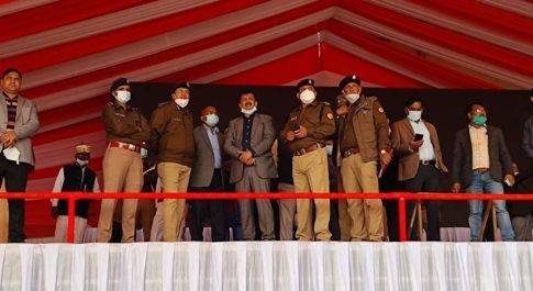 आयुक्त व डीआईजी ने किया मुख्यमंत्री कार्यक्रम स्थल का निरीक्षण