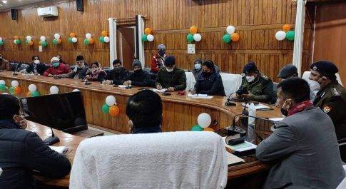 कोविड-19 के सुरक्षात्मक प्रोटोकाल के पालन के सम्बन्ध में आयोजित हुई जिला शान्ति समिति की बैठक