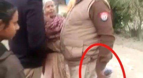दरोगा राजेश दुबे का हाथ में पिस्टल लेकर घूमने का वीडियो वायरल