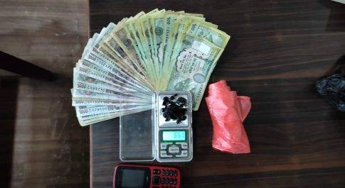 छे ग्राम स्मैक के साथ एक युवक गिरफ्तार