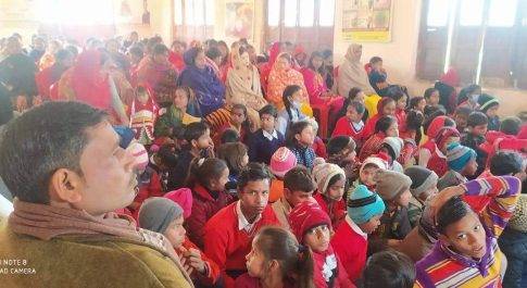 भारत नेपाल सीमावर्ती क्षेत्र में बड़े धूमधाम से मनाई गई बसंत पंचमी