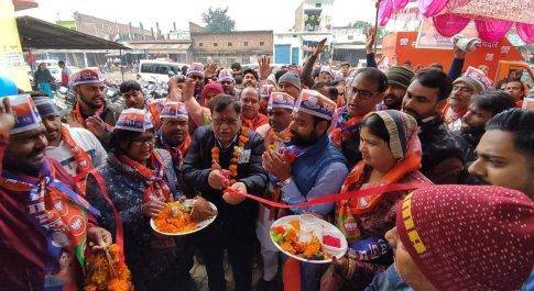 भाजपा-अपना दल (एस) कार्यालय नानपारा का हुआ उद्घाटन