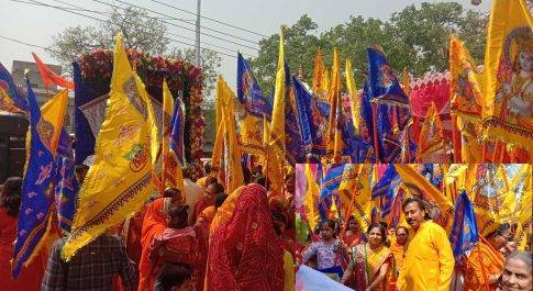 बृजमनगंज।श्याम महोत्सव में पूरा नगर पंचायत बृजमनगंज प्रेम के रस में झूम उठा