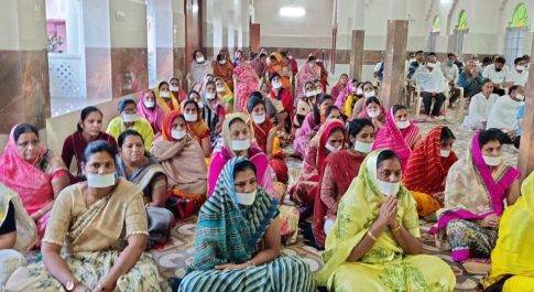 शासन माता के आराग्य व विश्व शांति के लिए किया 121 लोगो ने भक्तामर अनुष्ठान