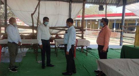 प्रेक्षक कैसरगंज ने किया गल्ला मण्डी परिसर का निरीक्षण