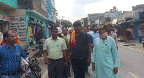 बृजमनगंज कस्बे में अतिक्रमण नहीं हटा तो शासन का चलेगा बुलडोजर