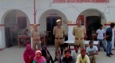 शांति भंग/ कानून व्यवस्था के मद्देनजर 8 अभियुक्तगण अतर्गत धारा 151/107/116 सीआरपीसी में गिरफ्तार