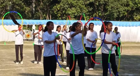 भारत नेपाल सीमा पर स्थित ए0 जी0 चर्च स्कूल में वार्षिक खेलकूद का हुआ भव्य आयोजन