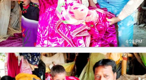ग़रीब असहाय लोगों में समाजसेवी ने किया कम्बल वितरण