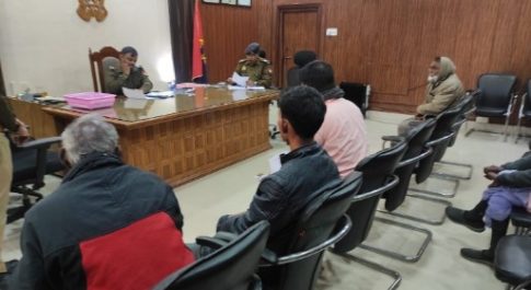 जनता दर्शन मे पुलिस अधीक्षक महोदय द्वारा सुनी गई जन समस्याए