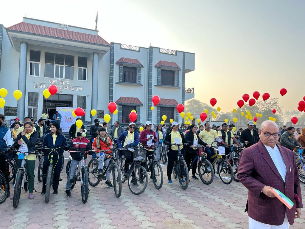 टीपीएफ राजसमन्द द्वारा साइक्लोथोंन टी पी एफ संकल्प का सफल आयोजन