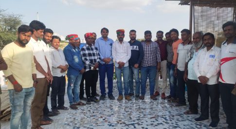 आम आदमी पार्टी की साधारण मीटिंग अकरम सिलावट नेनाराम मेघवाल के विला होटल में हुई आयोजित