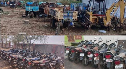 प्रतापगढ शहर में ब्याज माफियाओं पर प्रहार : अवैध तरीके से गिरवी रखे लोगों के 176 वाहन एवं कृषि उपकरण जब्त