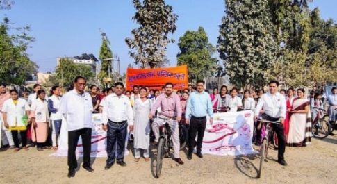 महिलाएं होंगी स्वस्थ तो देश बनेगा स्वस्थ , 8 मार्च को होने वाले अंतर्राष्ट्रीय महिला दिवस के उपलक्ष्य में साइकिलिंग कार्यक्रम का हुआ शुभारंभ