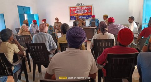 मटेरा पुलिस द्वारा नशा मुक्ति अभियान के तहत युवाओं को नशा मुक्ति के बारे में बताया गया