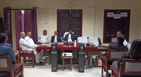 राष्ट्रीय लोक अदालत के सफल आयोजन के सम्बंध में बैठक सम्पन्न