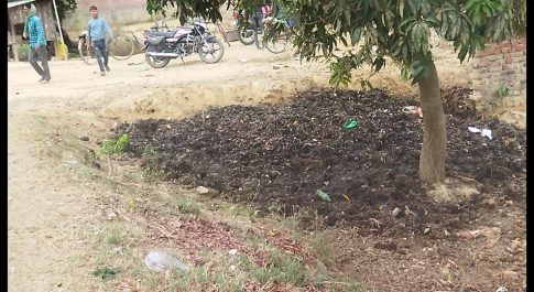 चकिया रोड के किनारे सड़े आलू प्याज की दुर्गंध से लोगों का सड़क पर निकलना हुआ दुश्वार