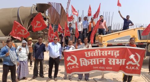 किसान सभा ने बंद कराया रेल कॉरिडोर का काम, सात दिवस में मुआवजा नहीं मिलने पर रेल पथ पर फसल लगाएंगे किसान