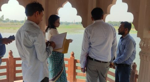 महाराजा सुहेलदेव स्मारक स्थल का डीएम ने किया निरीक्षण