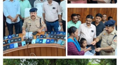 बहराइच सर्विलांस / स्वाट टीम द्वारा खोये हुये लगभग 25 लाख कीमत के कीमती फोन बरामद किये गये।