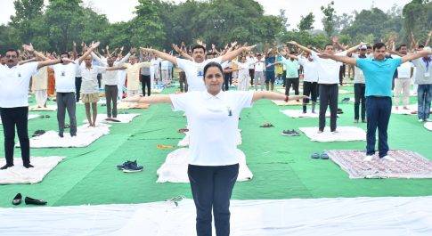 ‘‘हर घर आंगन योग’’ की थीम पर मनाया गया अन्तर्राष्ट्रीय योग दिवस